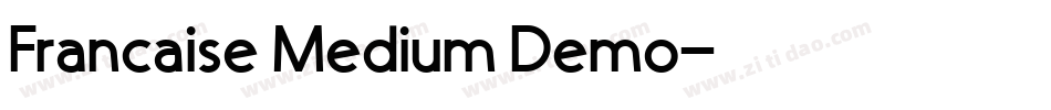 Francaise Medium Demo字体转换